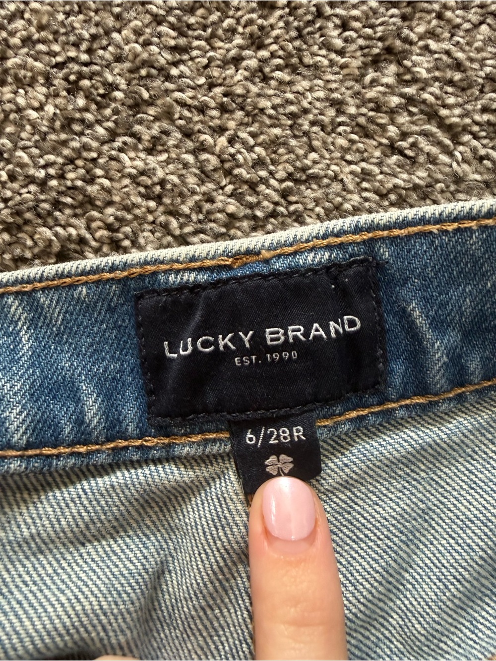 Lucky Brand Straight Leg Jeans - Light Blue